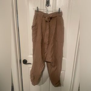 Free people NWT cotton gauzey harem pants.
